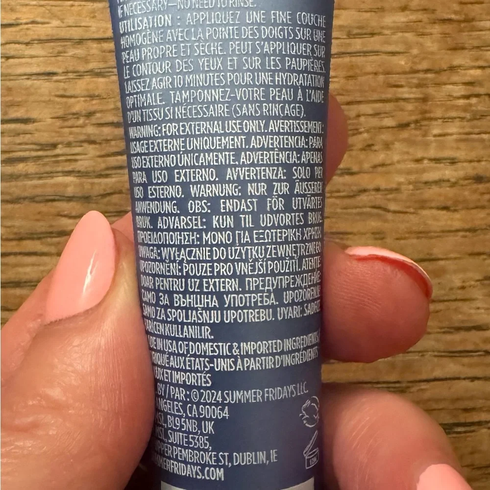 NWT Set of Summer Fridays Jet Lag Mask and Lip Butter Balm - Blue and Pink